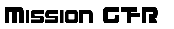 Mission GT-R font preview